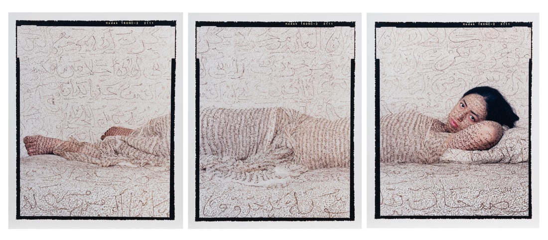 Lalla Essaydi (Moroccan, b. 1956) Les Femmes du Maroc “Reclining Odalisque;” printed (1 of 5)