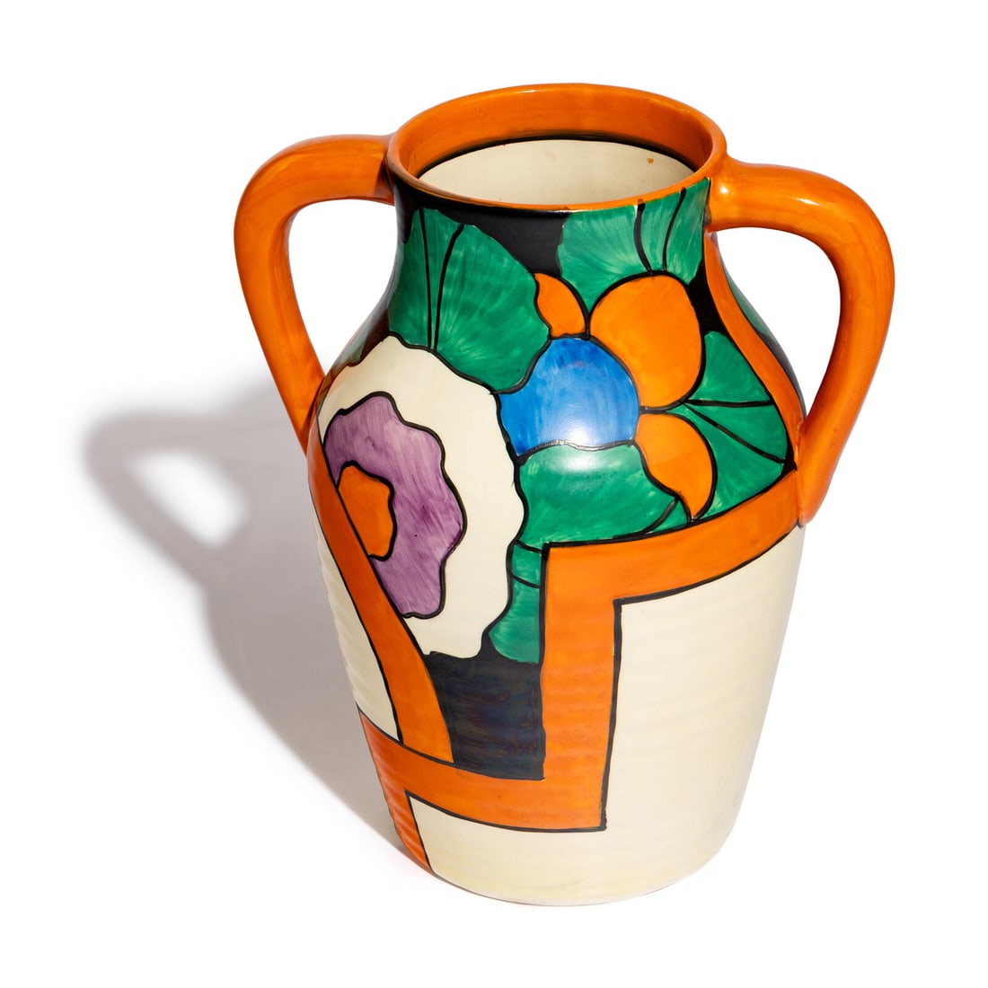 Clarice Cliff (English, 1899-1972) Latona Dahlia pattern Lotus Jug, c. 1931 (1 of 5)