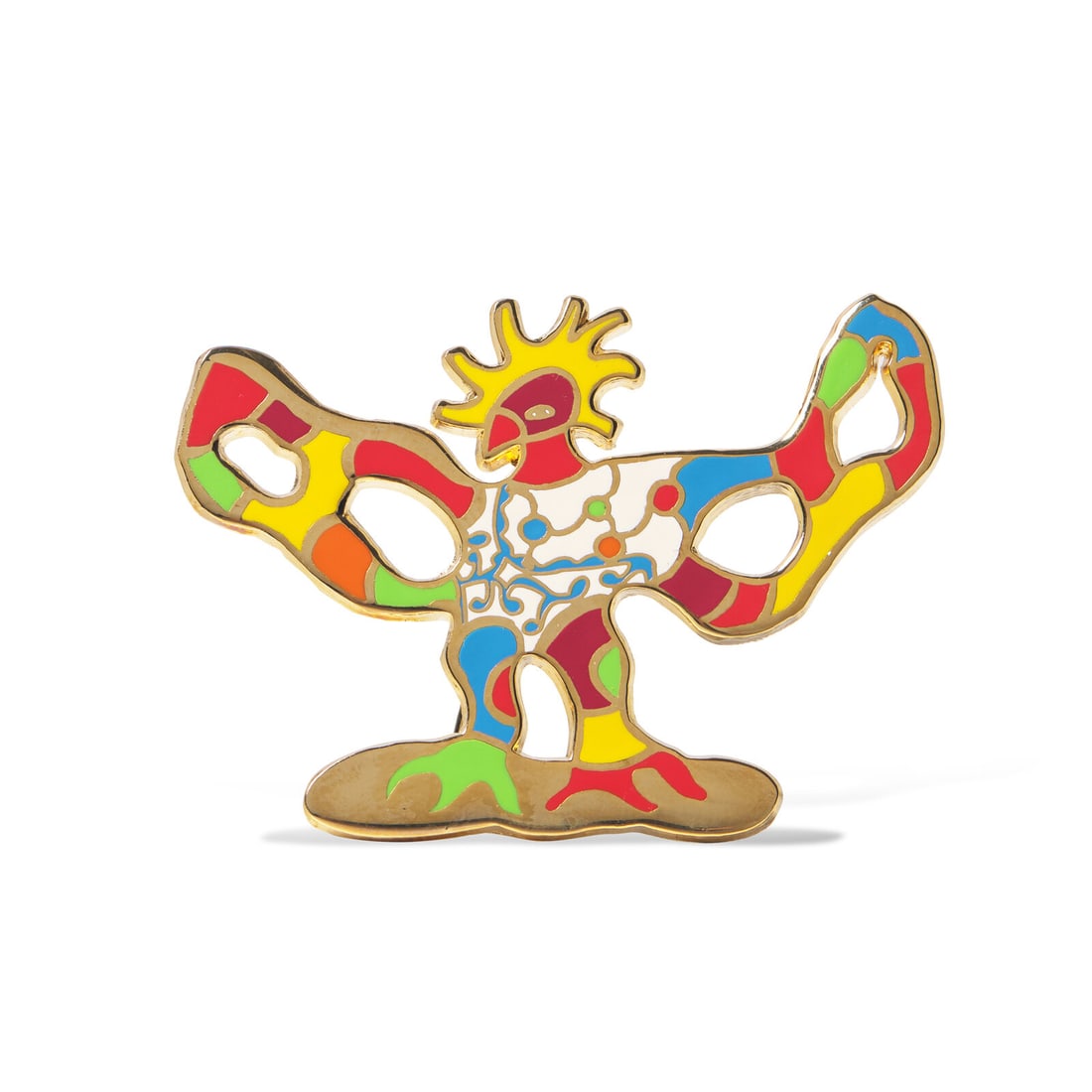 Niki de Saint Phalle (French, 1930-2002) L'Oiseau de Feu (Brooch and Necklace), c. 1998 (1 of 4)