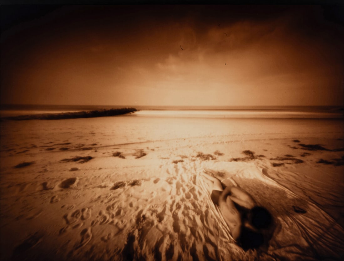 Barbara Ess (American, 1948-2001) Untitled (from the series Food for the Moon), c. 1986-1987: Barbara Ess (American, 1948-2001) Untitled (from the series Food for the Moon), c. 1986-1987 monochrome color photograph 30 x 40 inches. Property Sold to Benefit Cleveland Clinic This lot is located i