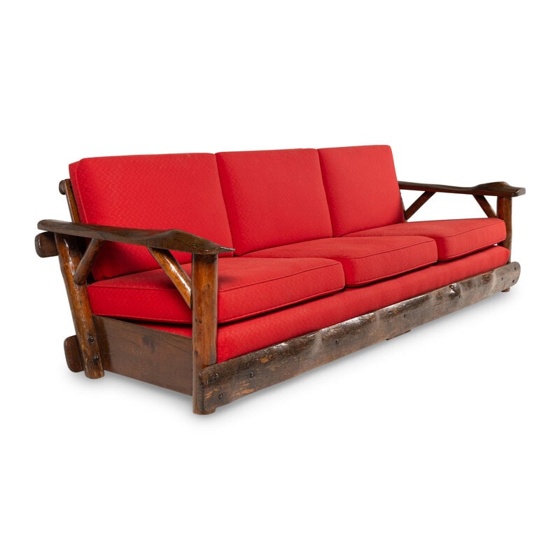 A Burlwood Sofa in the Style of Thomas Molesworth - 2