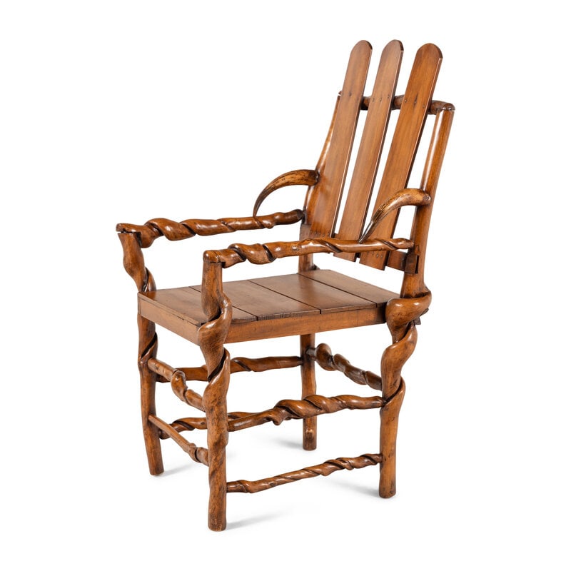 A Folk Art Root Chair - 2