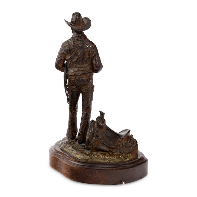 Bill Nebeker (American, 20th Century) Waitin for Horses - 2