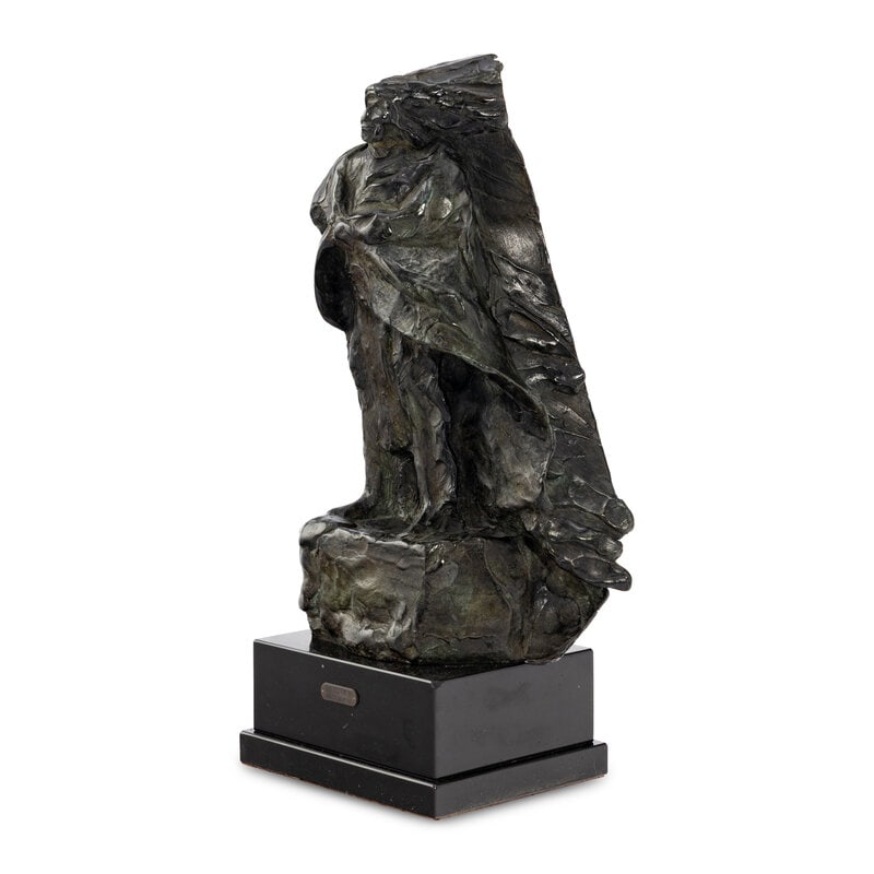 Harry Jackson (American, 1924-2011) The Seeker, 1978: Harry Jackson(American, 1924-2011)The Seeker, 1978Bronzesigned and copyrighted Harry Jackson, with 1978 date and marked S 102 Bronze height 12 x width 7 inches. From an Old Hollywood Family This lot