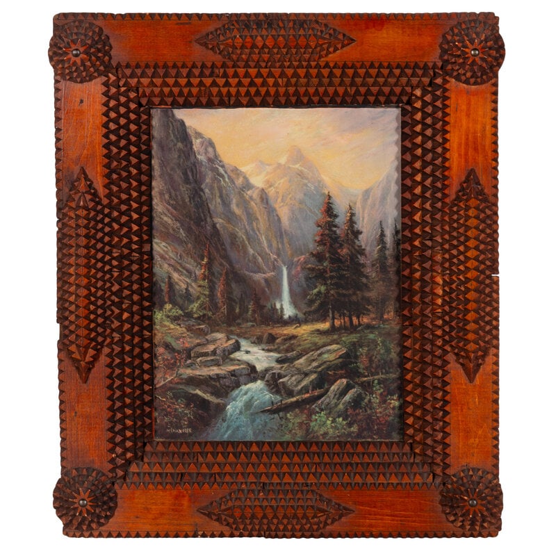 A Group of Tramp Art Frames - 3