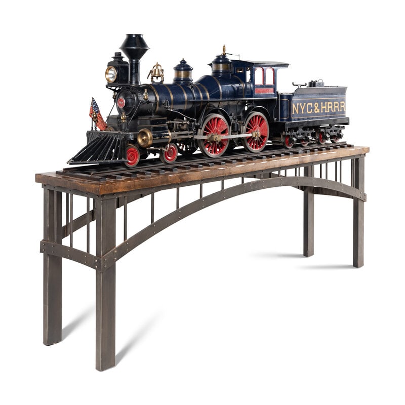 A 7 1/2-Inch Live-Steam Model Train of a New York Central and Hudson River Rail Road Engine and Tend - 2