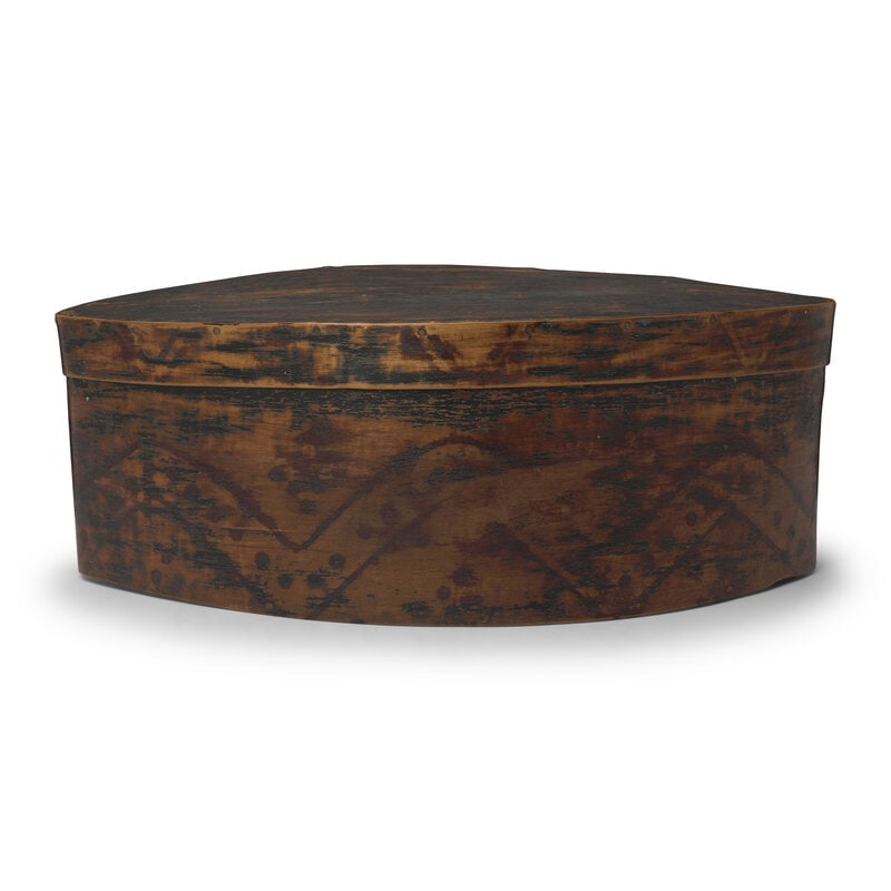 A Mi'kmaq Painted Bentwood Box - 2