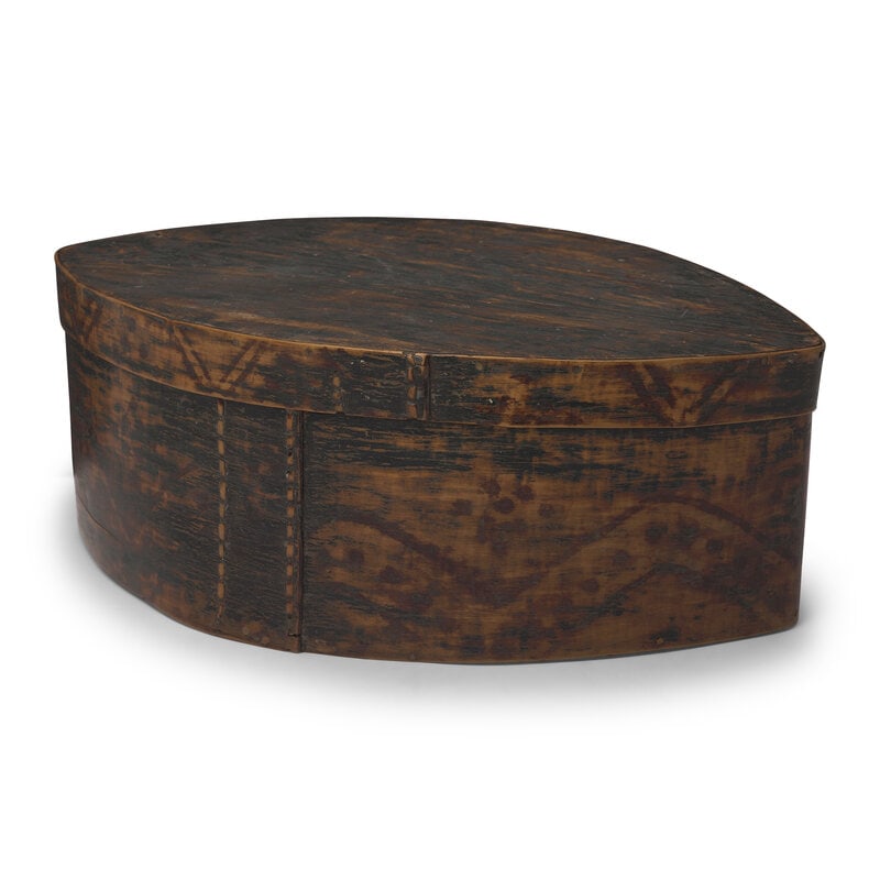 A Mi'kmaq Painted Bentwood Box - 3