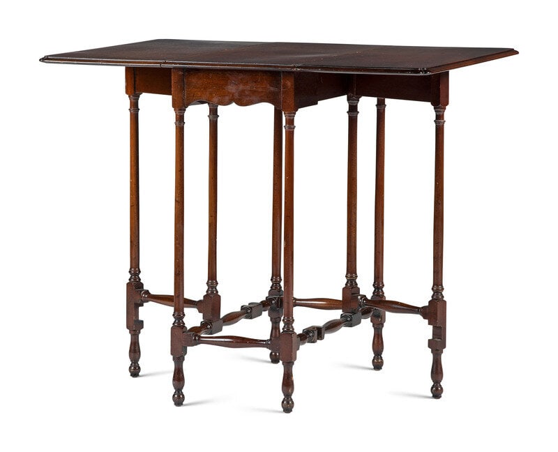 A George III Style Mahogany Spider-Leg Drop-Leaf Table - 2