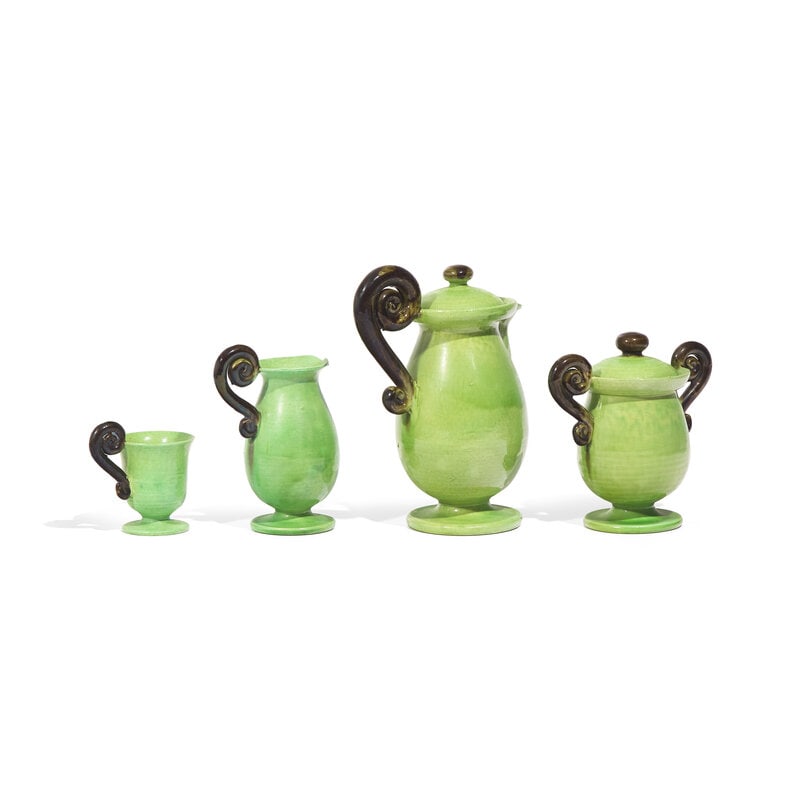 A Vallauris Ceramic Part Tea Service - 2