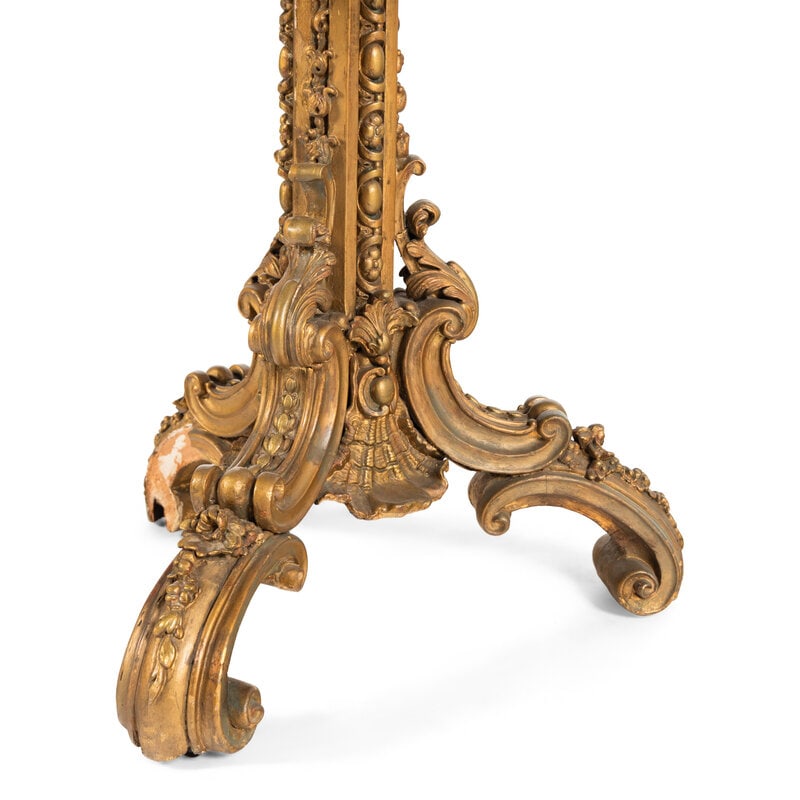 A George IV Giltwood Table Base - 2