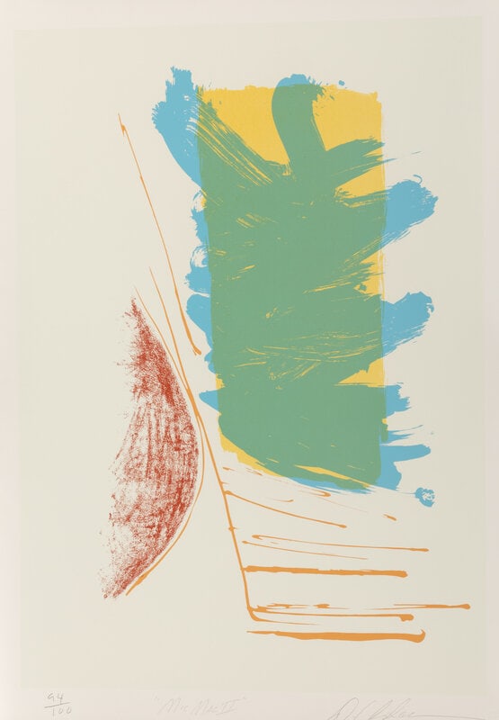 Dan Christensen (American, 1942-2007) Jivaro I, Jivaro II, MicMac I, and MicMac II (four works): Dan Christensen (American, 1942-2007) Jivaro I, Jivaro II, MicMac I, and MicMac II (four works) screenprints each signed, titled, and numbered in pencil 43 x 30 inches. Deaccessi