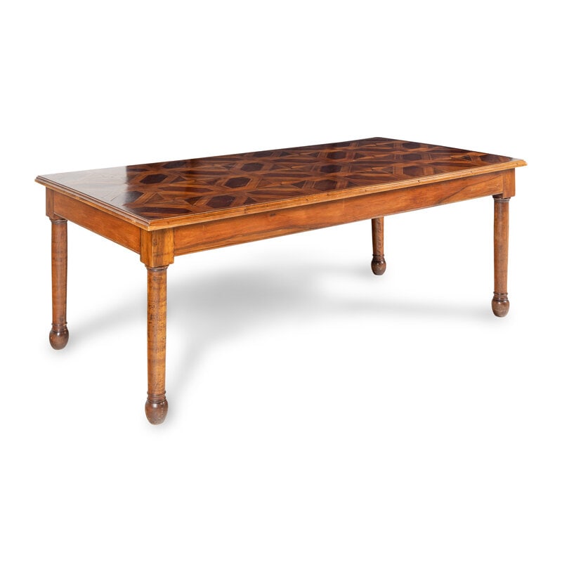 A Diminutive Neoclassical Style Parquetry Center Table  - 2