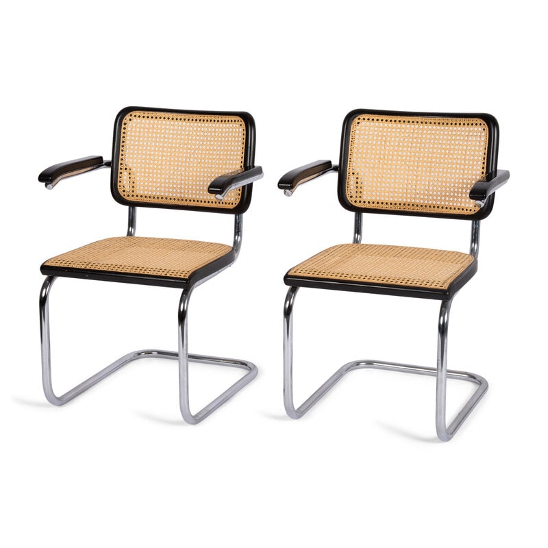 A Pair of Marcel Breuer Cesca Armchairs  - 2