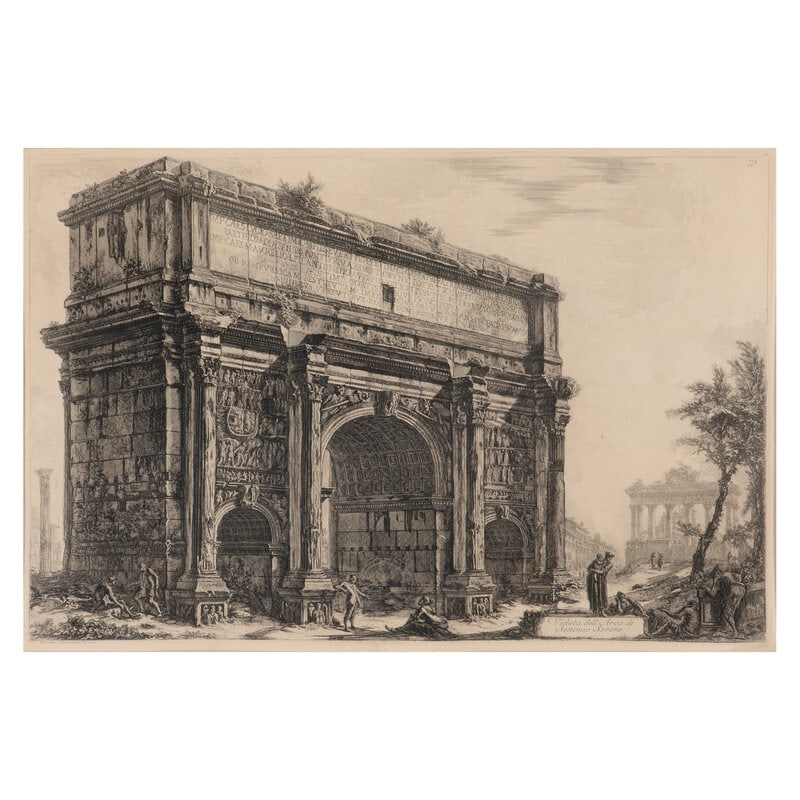 Giovanni Battista Piranesi (Italian, 1720-1778) A pair of Veduta dell'Arco di Constantino; Veduta de - 2