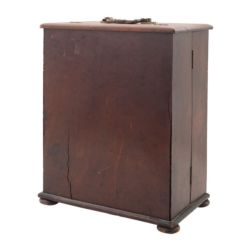 [Medicine] 19th Century wooden cased apothecary cabinet.  - 5