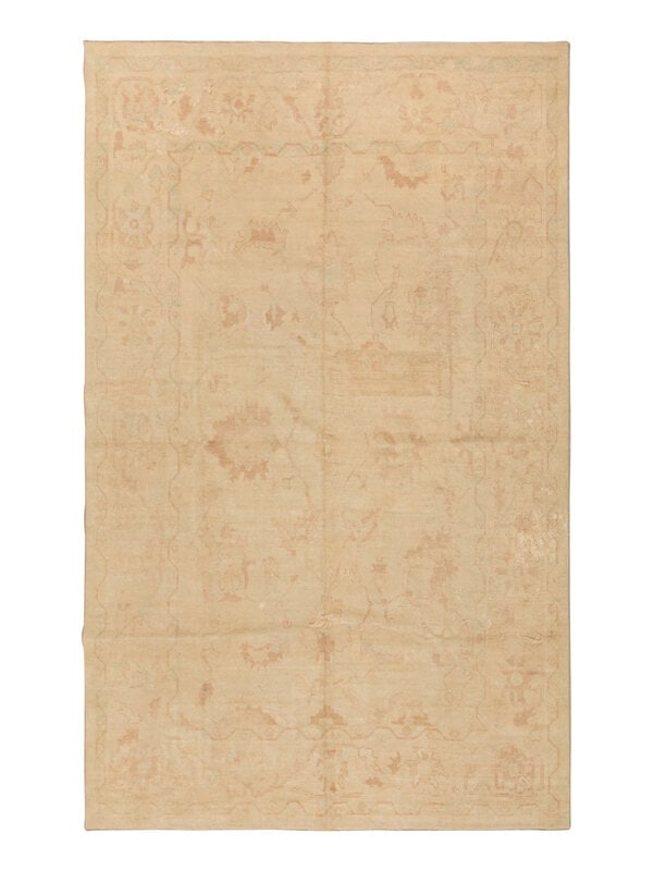 An Oushak Rug: An Oushak Rug 12 feet 6 inches x 9 feet 10 inches. Property from a Private Family Trust This lot is located in Chicago. ConditionChemically washed to neutralize the colors. Scattered snags with