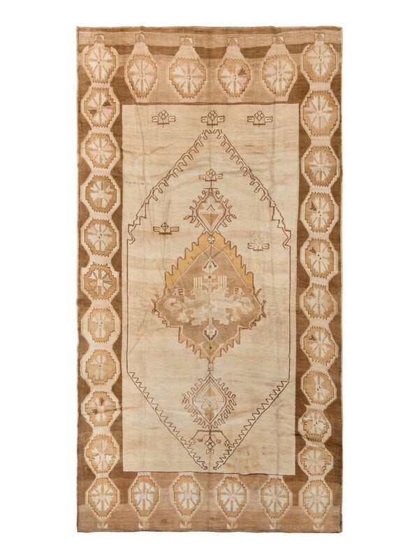 An Oushak Rug: An Oushak Rug 13 feet 5 inches x 8 feet. Property from a Private Family Trust This lot is located in Chicago. Condition Chemically