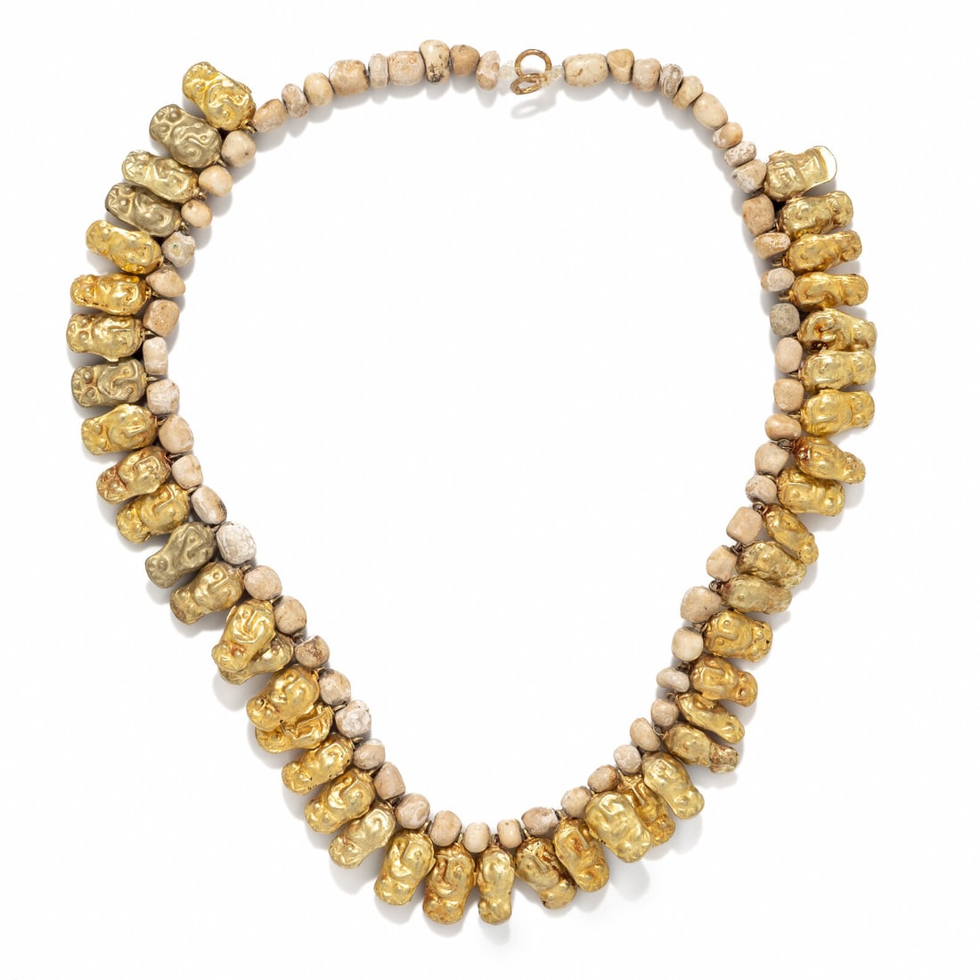 A Near Eastern Gold and Shell Necklace (1 of 2)