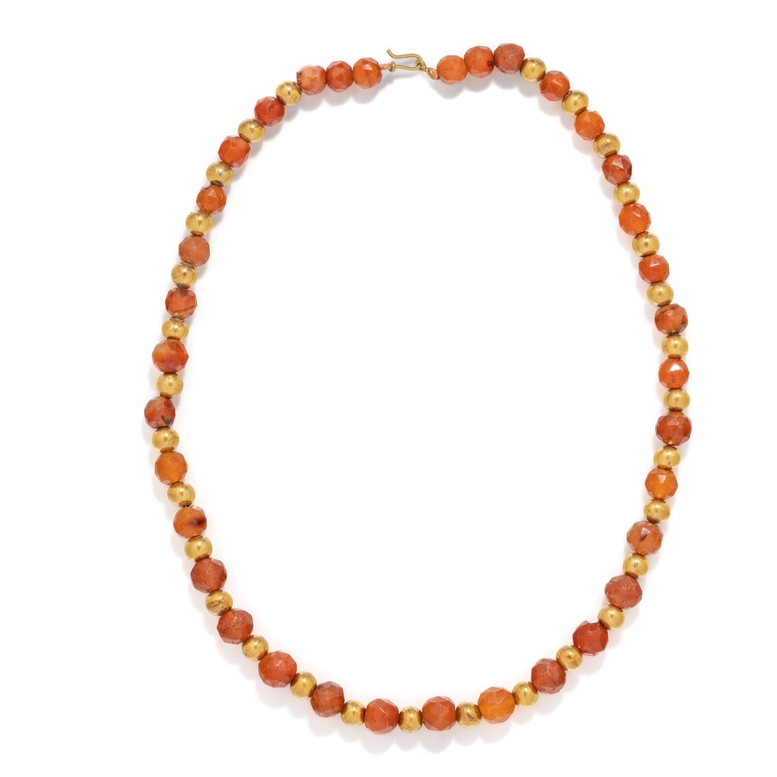A Sasanian Gold and Carnelian Bead Necklace (1 of 2)