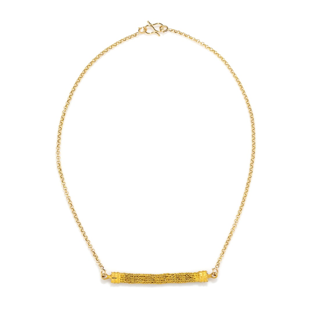 A Hellenistic Gold Braided Chain Necklace Element - 2