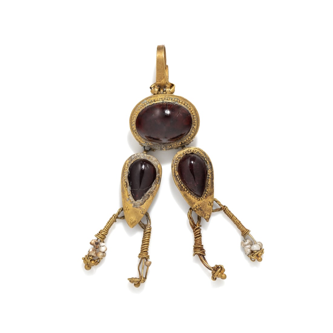 An Eastern Roman Gold and Garnet Earring (1 of 2)