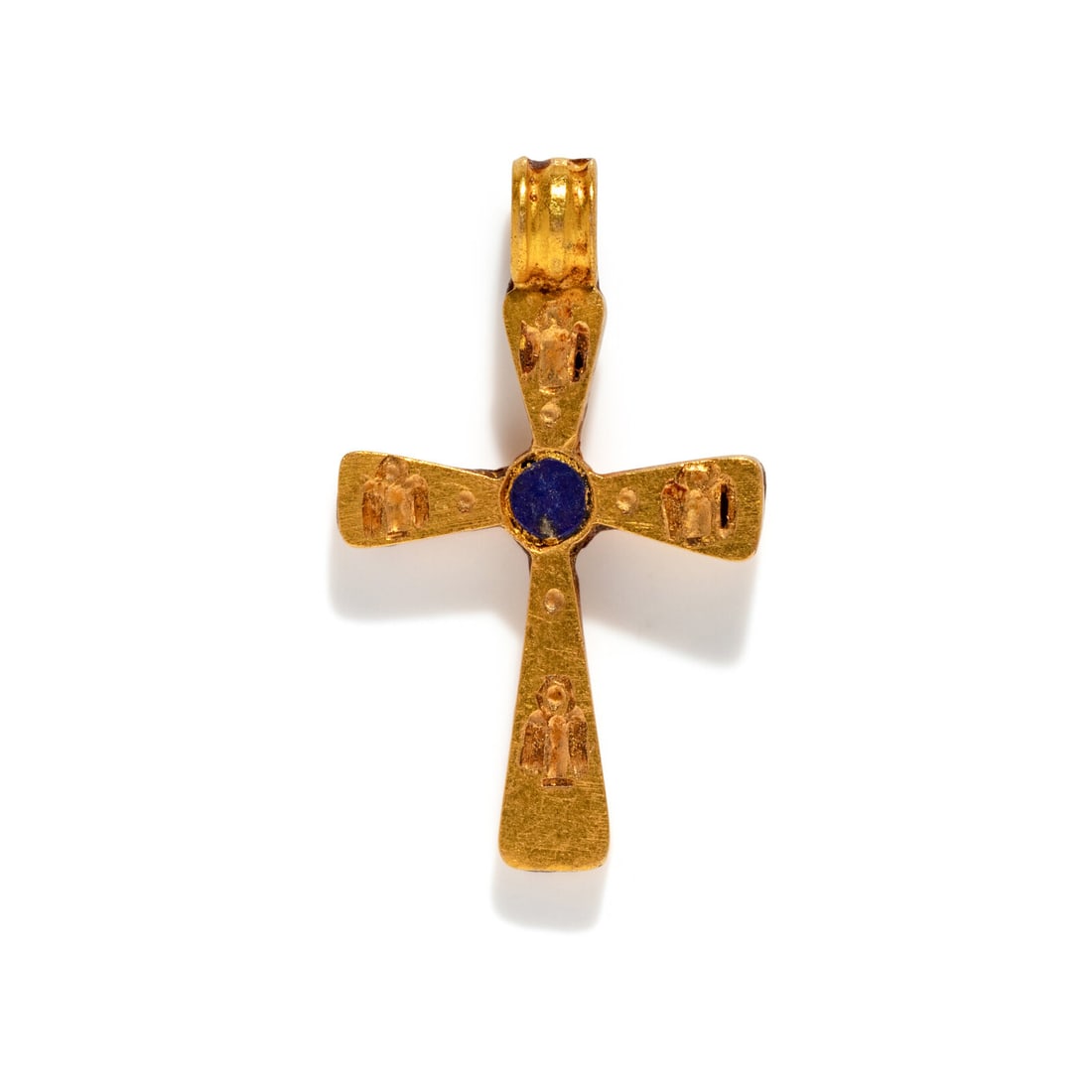 A Byzantine Gold and Lapis Lazuli Cross (1 of 2)