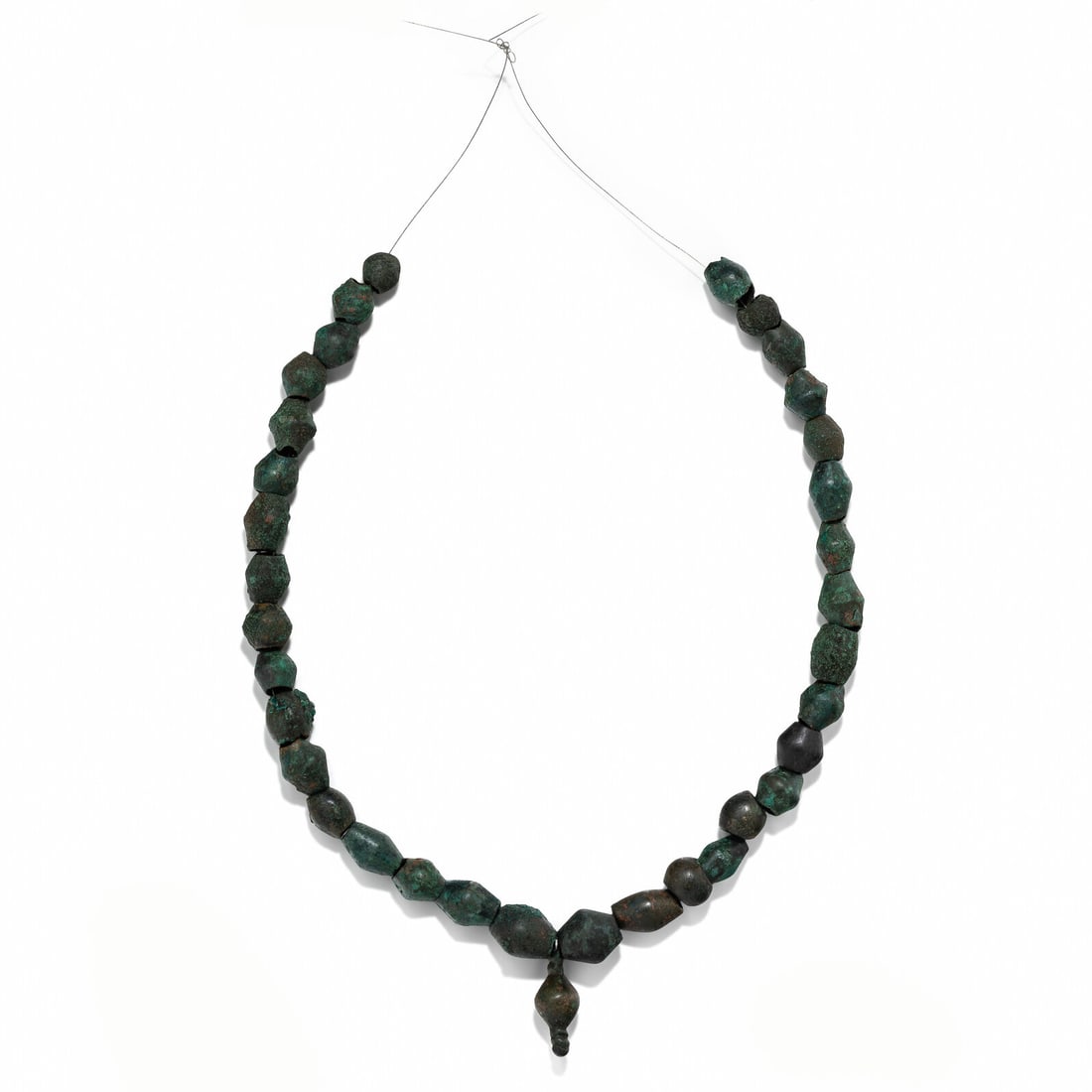 A European Bronze Age Necklace: A European Bronze Age Necklace Circa 1200-800 B.C. Height 25 cm (9 3/4 inches). Provenance: Private Collection, New York, 2000s.