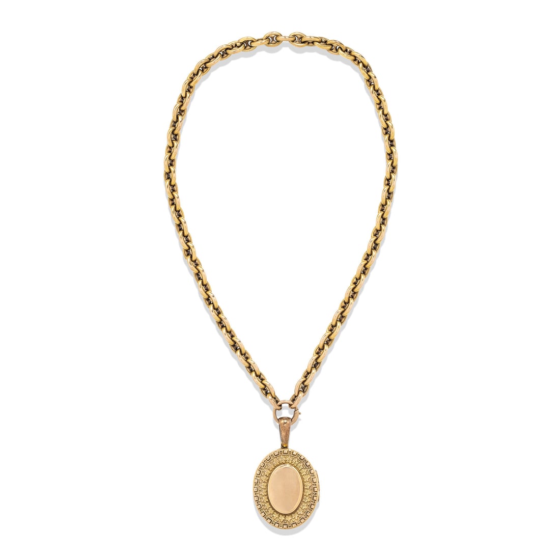 ANTIQUE, LOCKET AND CHAIN (1 of 4)