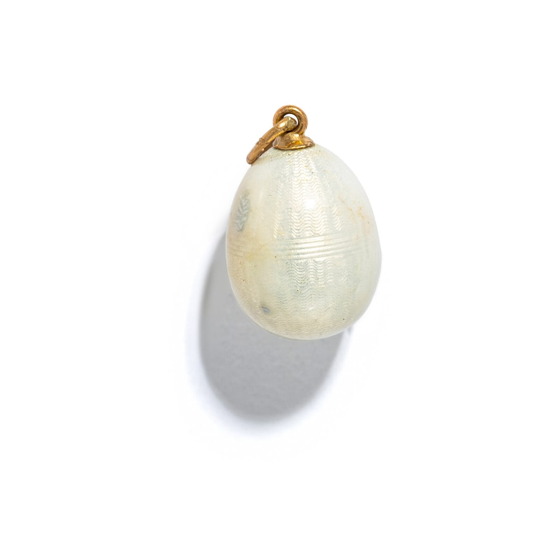 RUSSIAN, FABERGÉ, GUILLOCHÉ ENAMEL EGG PENDANT (1 of 2)