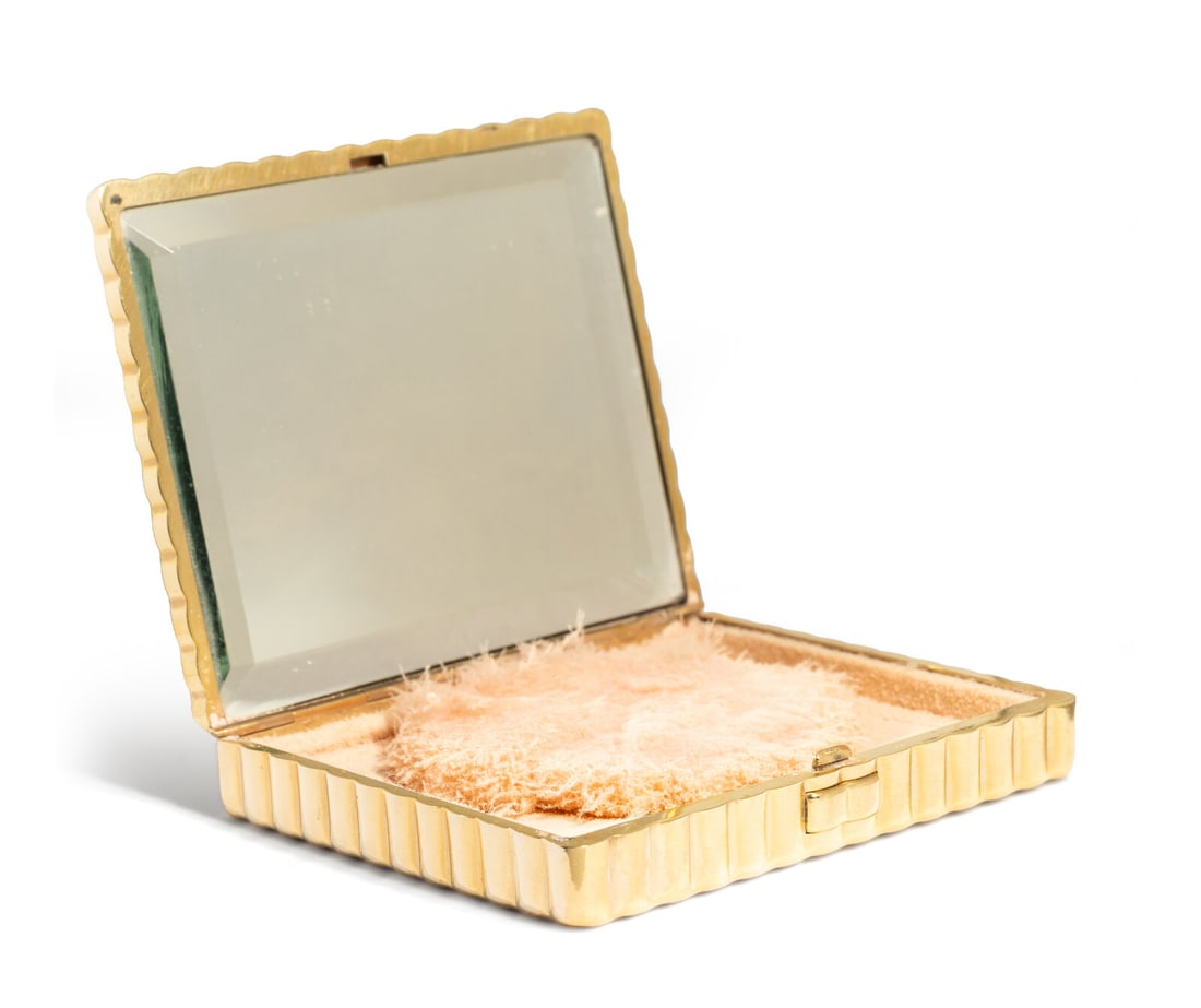 RETRO, YELLOW GOLD COMPACT - 2