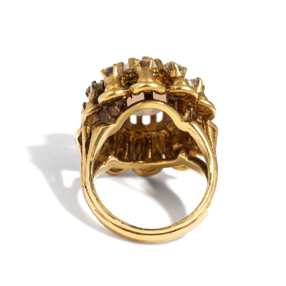 OPAL AND DIAMOND RING - 3