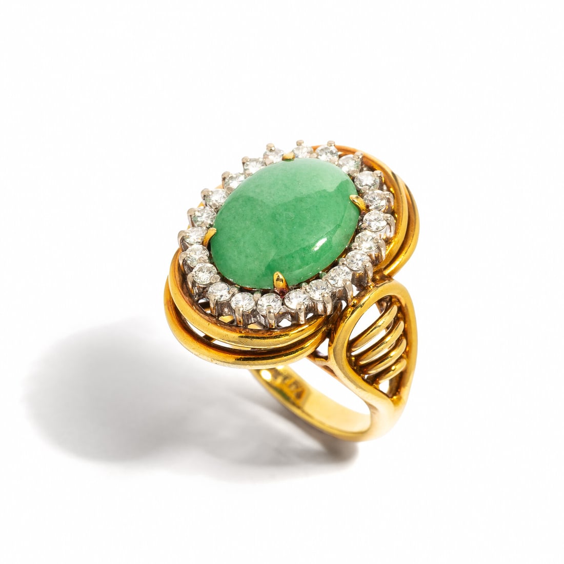 JADE AND DIAMOND RING (1 of 3)