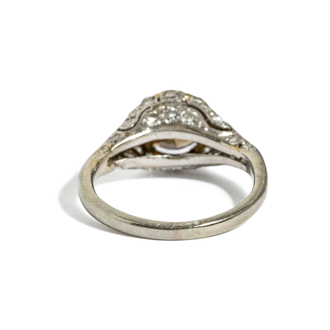BROWN DIAMOND AND DIAMOND RING - 3