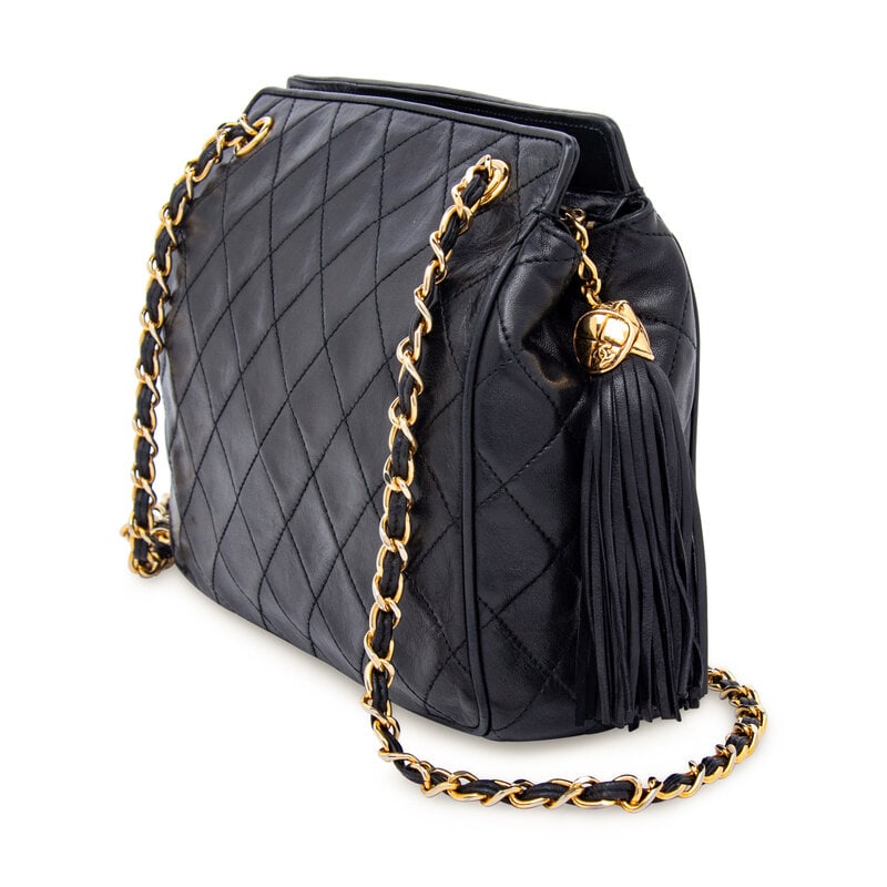 Chanel, Black Square Shoulder Bag - 2
