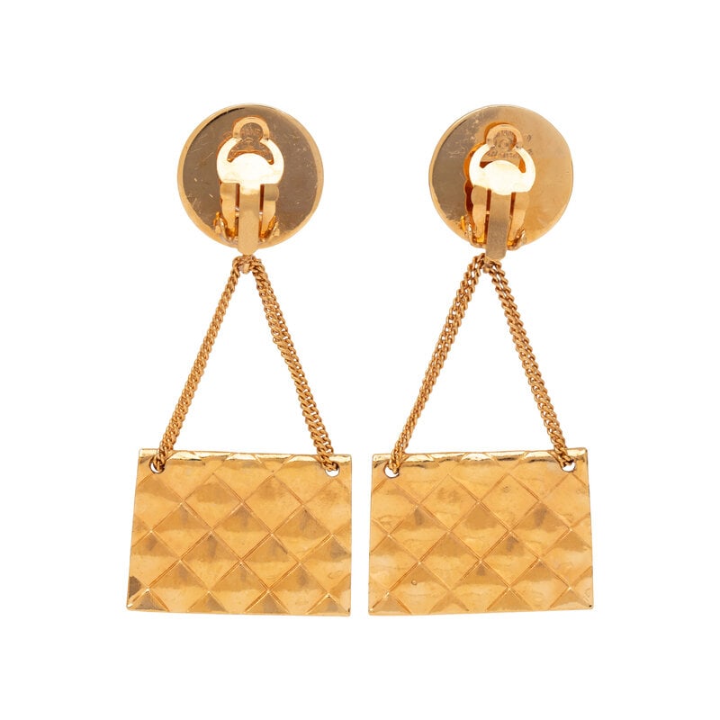 Chanel, Quilted Flap Bag Ear Clips - 2