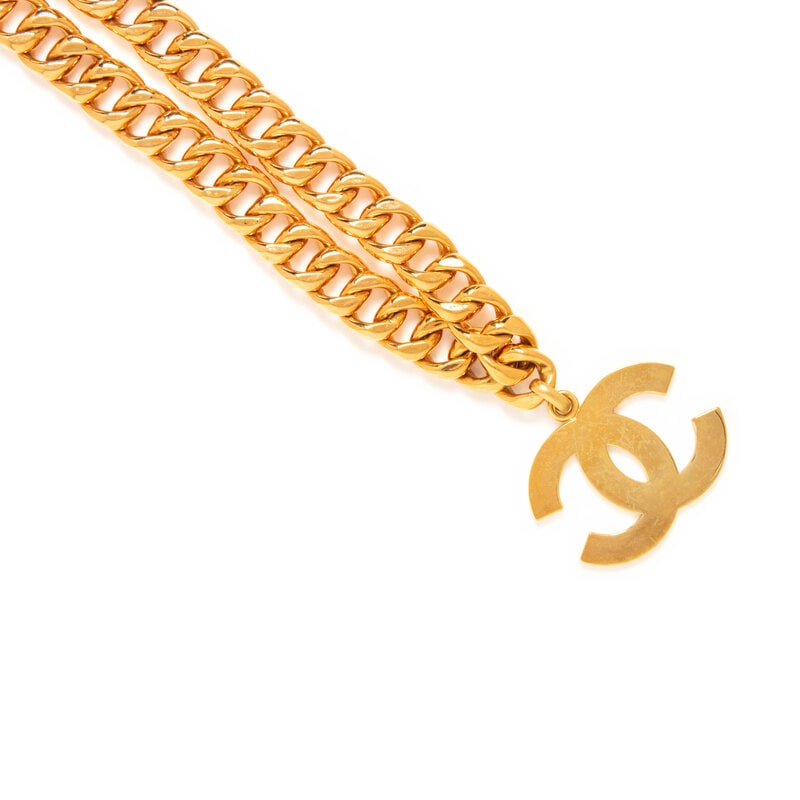 Chanel, Oversized CC Pendant Chain Necklace - 2