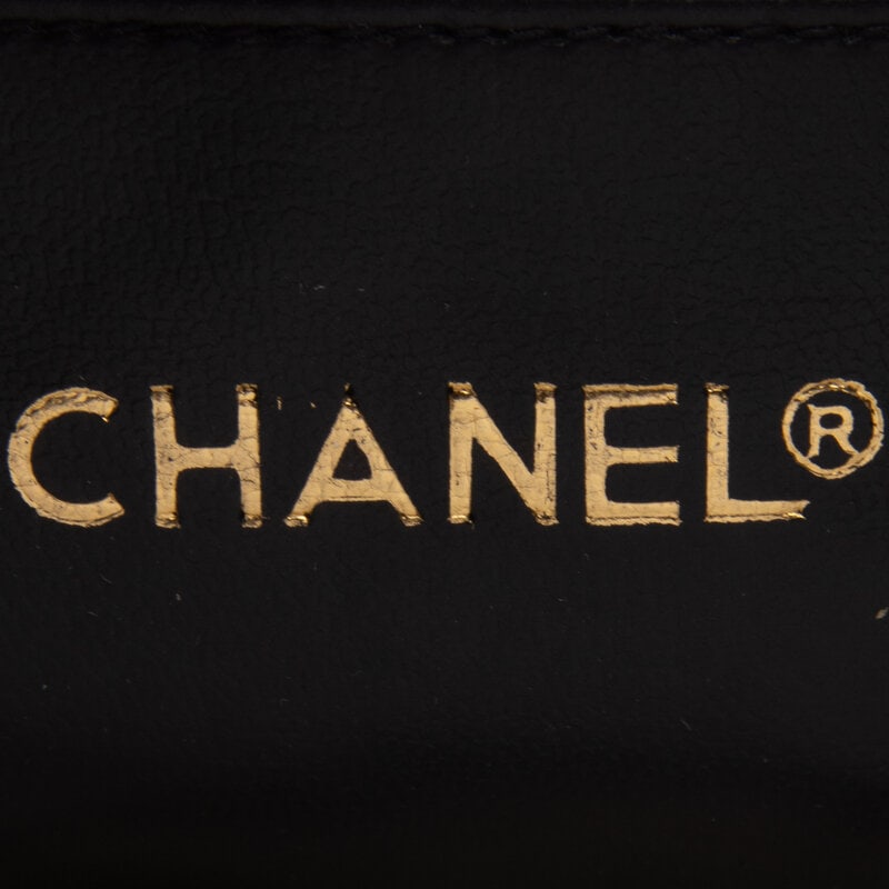 Chanel, Quilted Black Leather Tote - 6
