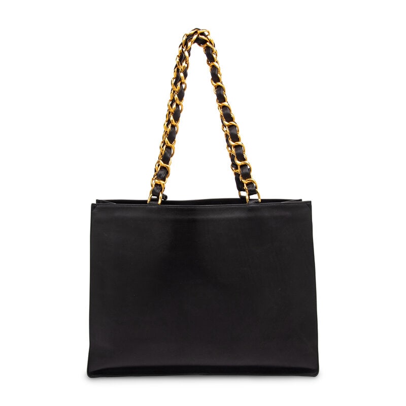 Chanel, Black Leather CC Tote - 3