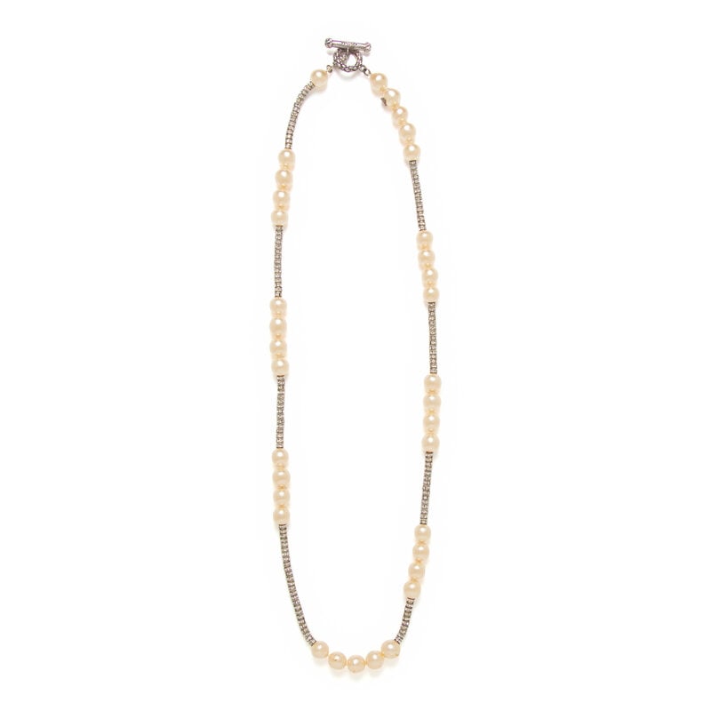 Chanel, Gripoix Pearl & Rhinestone Necklace - 2