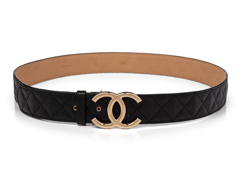Chanel, Quilted Leather CC Buckle Belt - 2