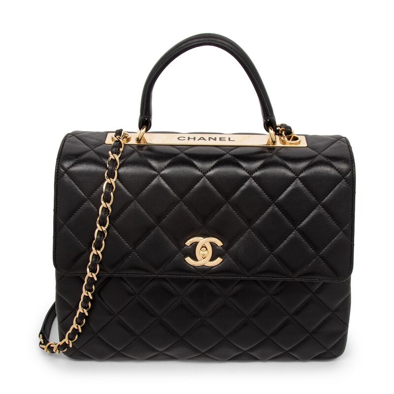 Chanel, Large Square Top Handle Flap Bag - 3