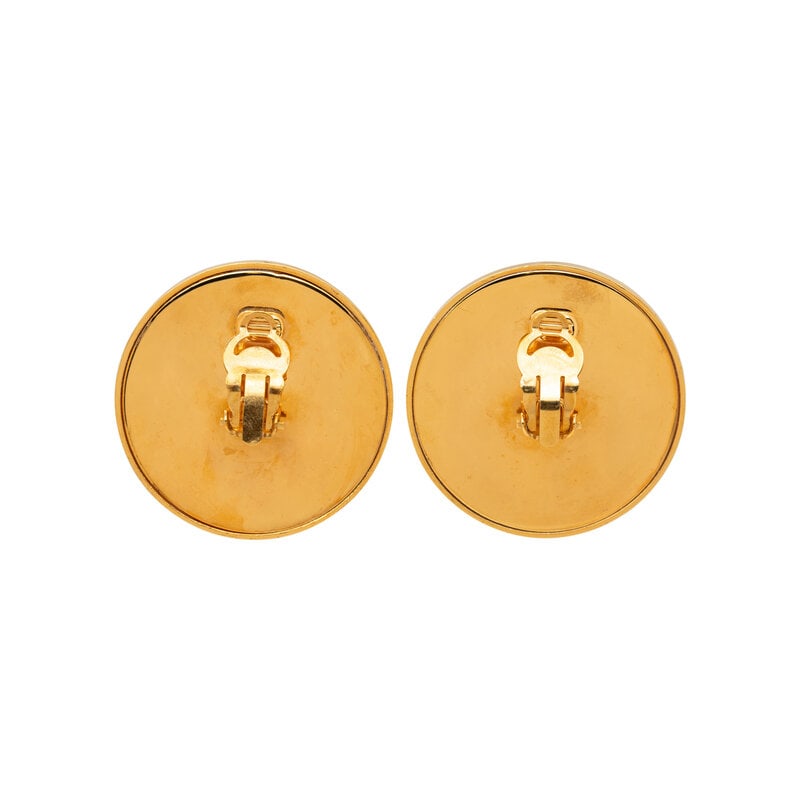 Chanel, Circular CC Stud Ear Clips - 2