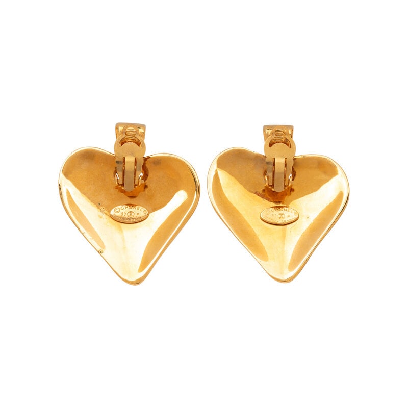 Chanel, CC Heart Ear Clips, 1993 - 2