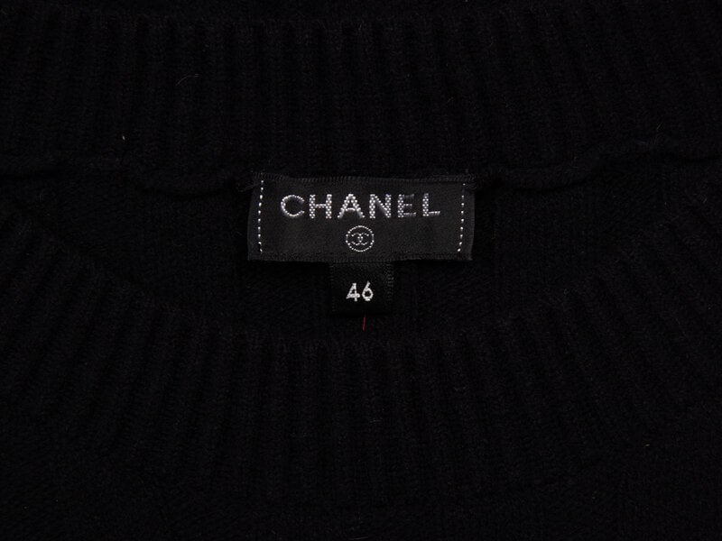 Chanel, Black Wool Knit Dress - 4