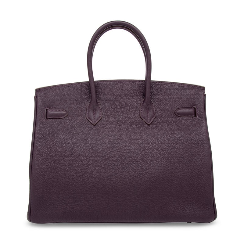 Hermès, Verso Birkin 35 in Raisin Togo & Rouge H Chèvre, 2006 - 2