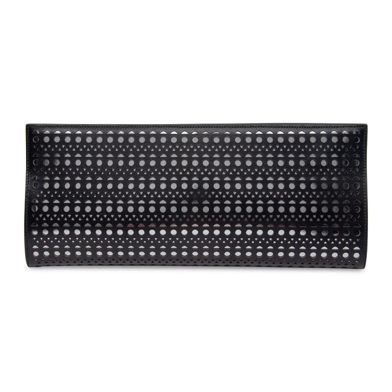 Alaïa, Laser-Cut Leather Clutch - 3