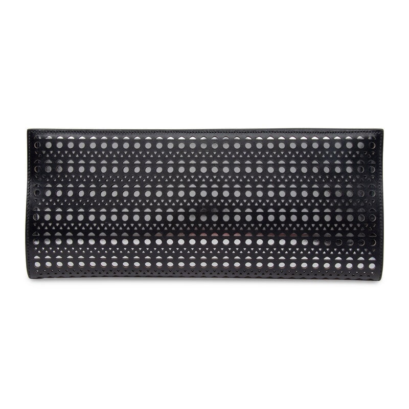 Alaïa, Laser-Cut Leather Clutch - 4