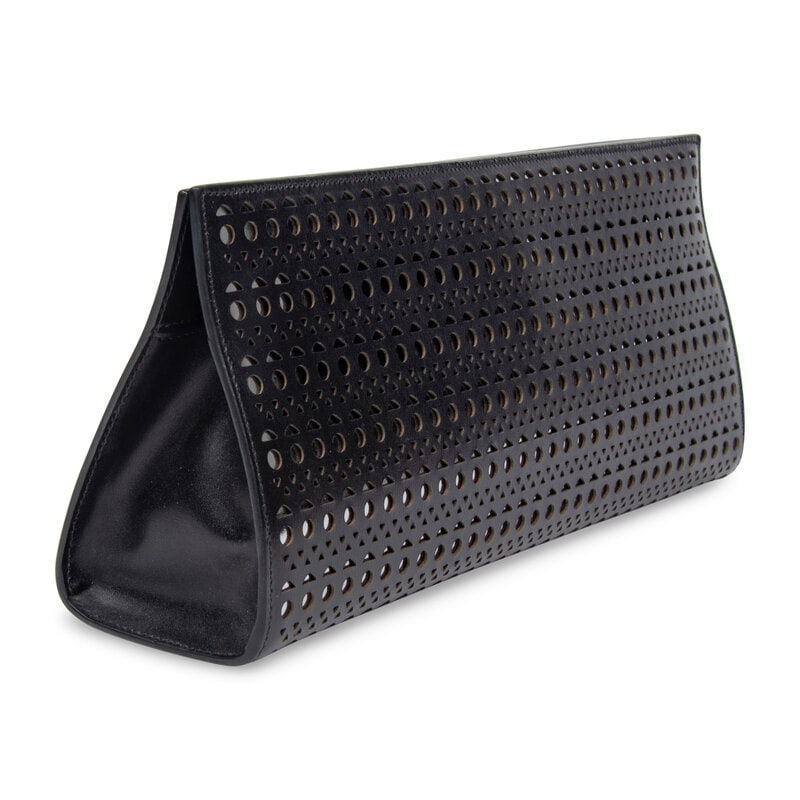Alaïa, Laser-Cut Leather Clutch - 5