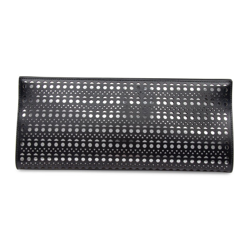 Alaïa, Laser-Cut Leather Clutch - 6